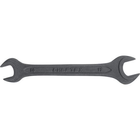 Ключ рожковый 10х12 мм фосфатированный, CrV, ГОСТ2839 Сибртех фото 1