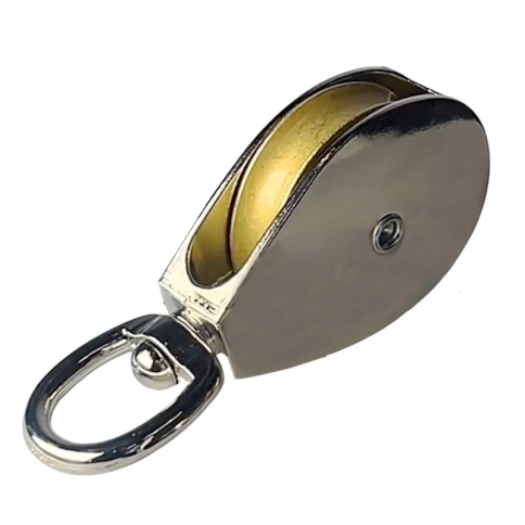 Блок одинарный, шкив металлический М30 оцинкованный фото 1