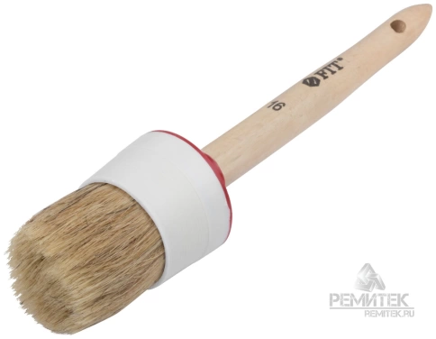 Кисть круглая, натур.светл.щетина 16" 55 мм фото 1
