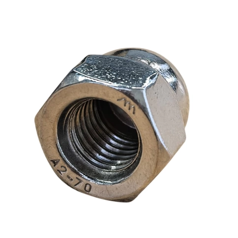 Гайка колпачковая М6 DIN 1587 нержавеющая сталь А2 фото 2