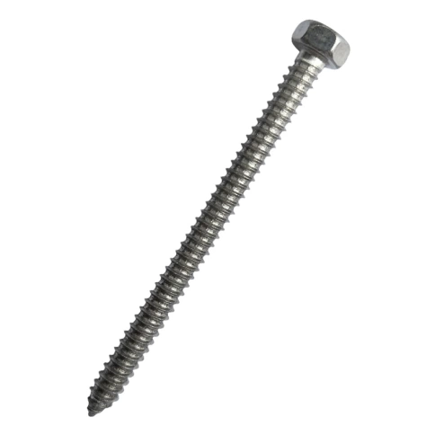 Саморез с шестигранной головкой 6,3х80 мм DIN 7976, нержавеющая сталь А2  фото 1