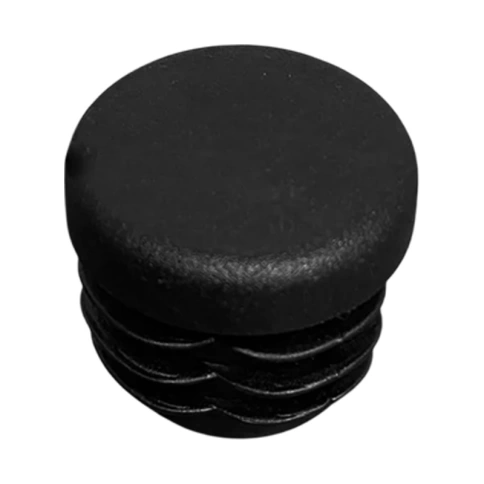 Заглушка для труб круглая d-22 мм, черная фото 1