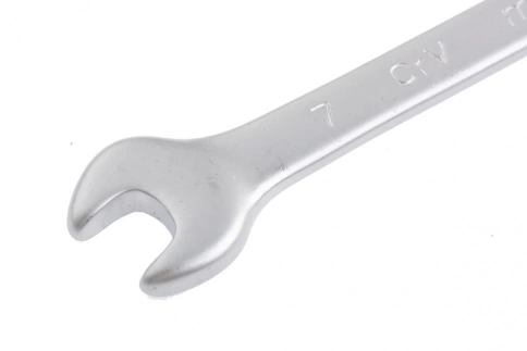 Ключ комбинированный матовый хром 7 мм CrV Matrix фото 2
