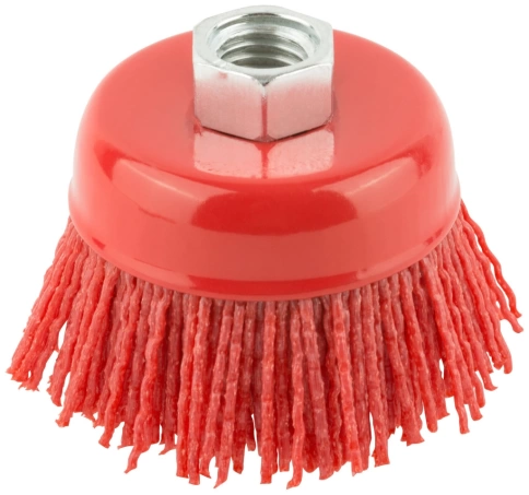 Корщетка-чашка, гайка М14, нейлоновая Профи фото 1
