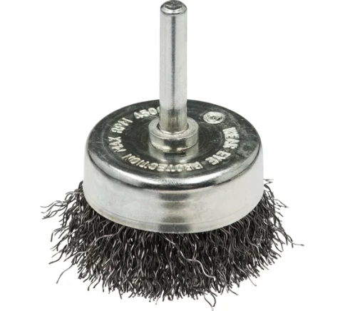 Щетка для дрелей №102 "чашка" гофрированная хв6мм 50мм RPM4500 S0,3 Профоснастка Мастер фото 1