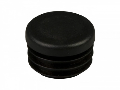 Заглушка для труб круглая d 60 мм черная, 10 шт. фото 5