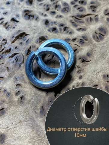 Шайба гровер пружинная оцинкованная М10 DIN127, 50 шт. фото 3