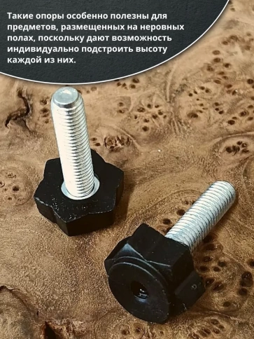 Ножка опора D22 М10х30 регулируемая мебельная под шестигранник  фото 10