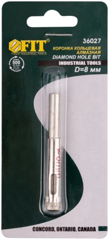 Коронка по кафелю и стеклу, алмазная кольцев 8 мм фото 4