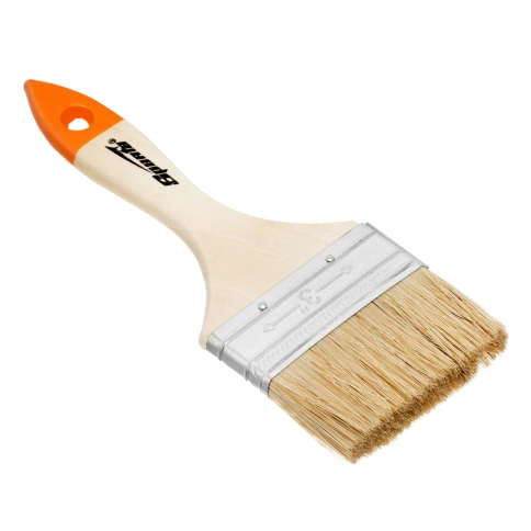 Кисть плоская натуральная щетина Slimline 3" 75 мм дер.ручка Sparta фото 1