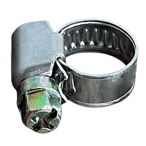 Хомут червячный 08-12/9 мм, оцинкованная сталь W1 фото 1