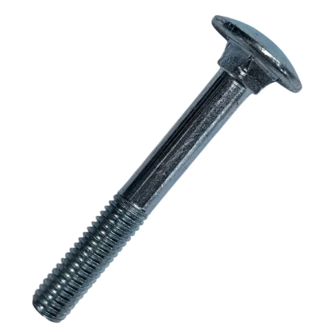 Болт с полукруглой головкой и квадратным подголовком 8х50 мм DIN 603, оцинкованный фото 1