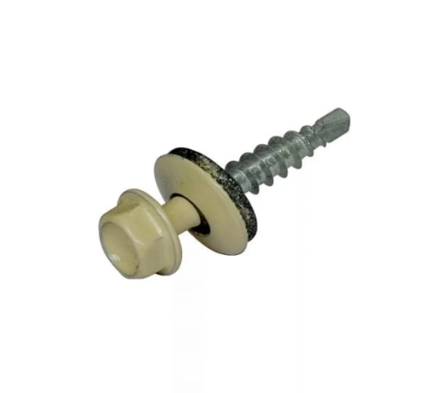 Саморез кровельный, 4,8х70 бежевый RAL1014 фото 1