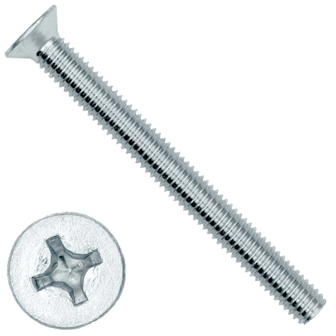 Винт потайной оцинкованный 10х20 DIN965, 50 шт. фото 5