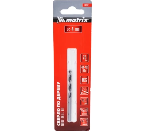 Сверло по дереву, цилиндр.хвостовик Matrix фото 3