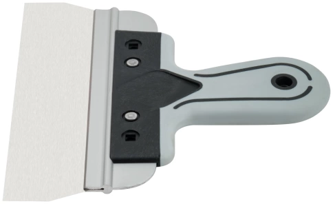 Шпатель фасадный Профи, нержавеющая сталь, прорезиненная ручка 200 мм фото 4