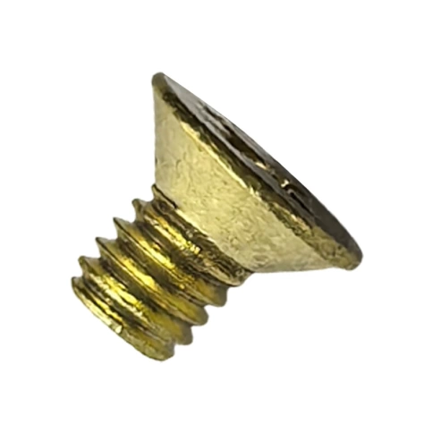 Винт потай 3х5 мм DIN 965, полная резьба, латунный фото 1