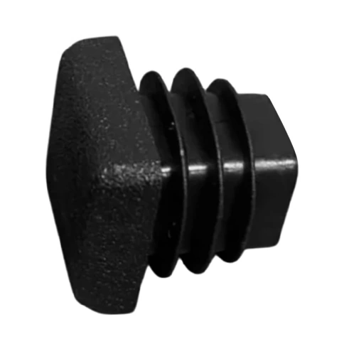 Заглушка для труб квадратная 25х25 мм, черная фото 2