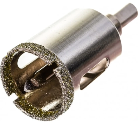 Коронка по керамике и кафелю, алмазная с центрир.сверлом 30 мм  фото 1