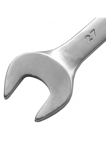 Ключ комбинированный матовый хром 27 мм CrV Matrix фото 8