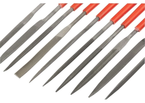 Набор надфилей, пластиковые рукоятки 180х5 мм 10шт. Matrix фото 3