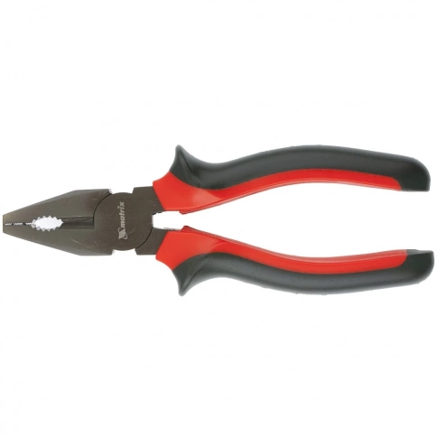 Плоскогубцы комбинированные мини Black Nickel, двухкомпонентные рукоятки 160 мм Matrix фото 1