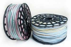 Веревка вязаная полипропиленовая 6 мм цветная фото 1