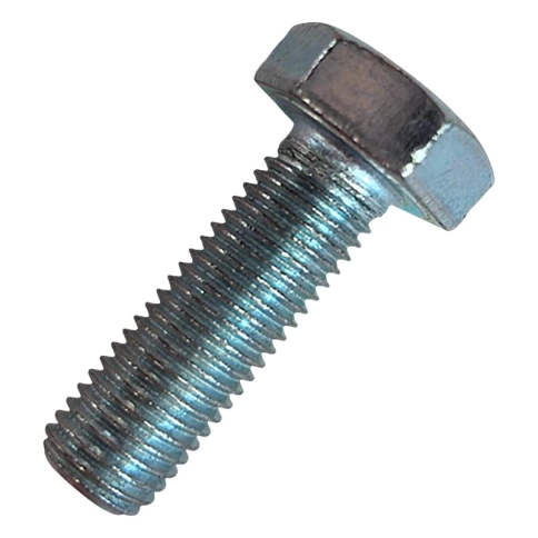 Болт М10х1,25х30 мм, класс прочности 10.9 DIN 961, полная резьба, оцинкованный/ламельный фото 1
