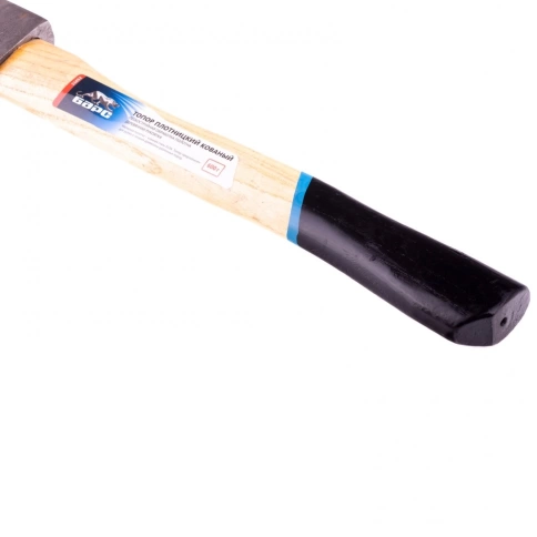 Топор плотницкий кованый дерев.топ-ще 600гр. пескоструйное покр.полотна Барс фото 3