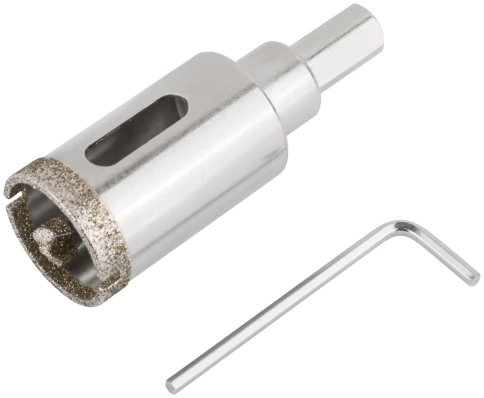 Коронка по керамограниту, камню и кафелю кольцев с центров сверлом фото 10