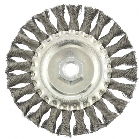 Щетка для УШМ "Плоская", кручен.проволока 0,35мм, 75 мм М14 Matrix фото 1