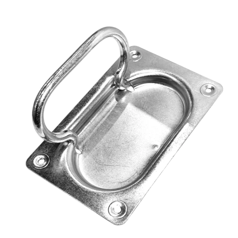 Ручка откидная скрытая 140х90 цинк фото 2