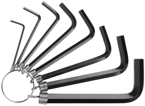 Набор ключей шестигранных HEX на кольце 8 шт 2-10 мм фото 1