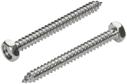 Саморез с шестигранной гол.нерж DIN7976 А2  фото 1