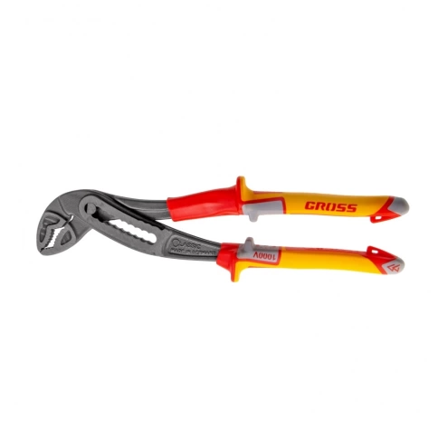 Клещи переставные, диэлектрические рукоятки до 1000В 240 мм Gross фото 1