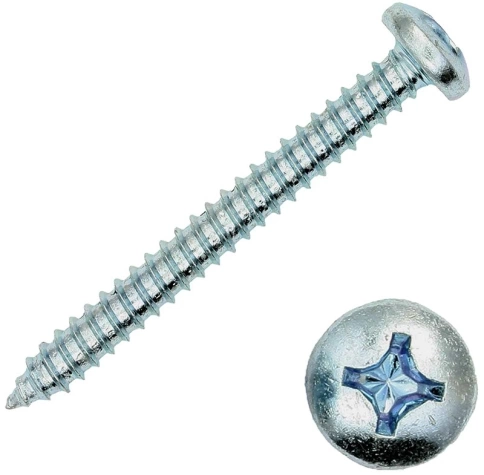 Шуруп с полукруглой головкой DIN7981 фото 1