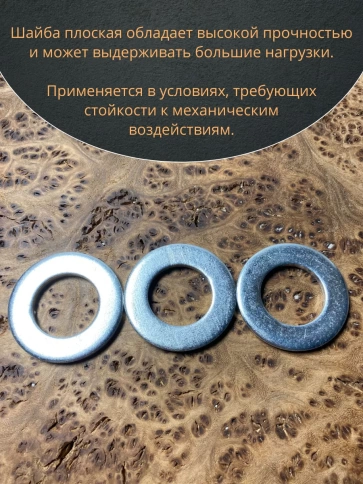 Шайба М20 оцинкованная DIN125 фото 5