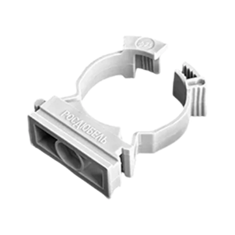 Крепеж-клипса для трубы с замком d32 мм фото 2