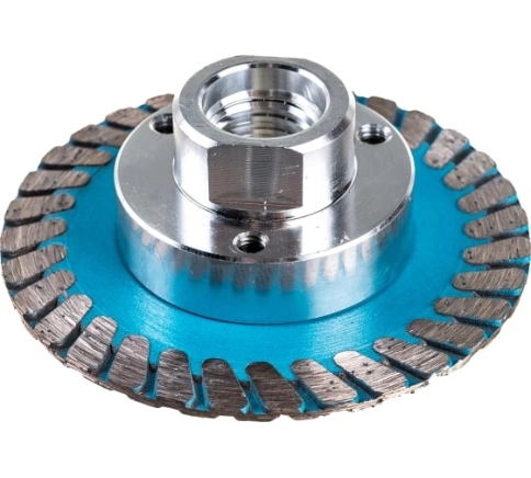 Диск алмазный турбо с фланцем hot press/10 мм фото 1