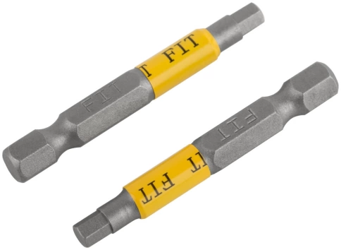 Биты кованые, сталь S2, одностор. 50 мм Н4, 2шт. Профи, блистер фото 1