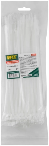 Хомуты нейлоновые белые д/проводов 100шт.  фото 3