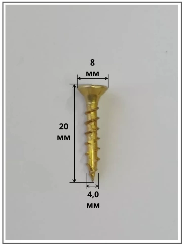 Саморез по дереву потайной Torx 4х20 ЖЦ, 50 шт. фото 2