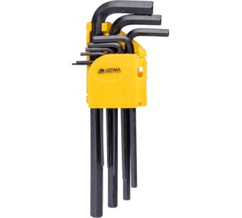 Набор ключей шестигранных 1,5-10 мм CrV 9шт. Ultima фото 1