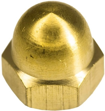 Гайка колпачковая латунь DIN1587 фото 1