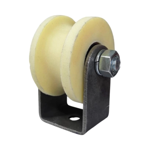 Ролик d70 мм Р2709М на малой платформе под трубу d3/4, капролон фото 1