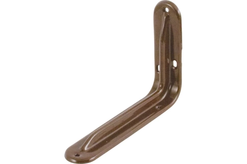 Уголок-кронштейн (1,0 мм) усилен.коричневый фото 1