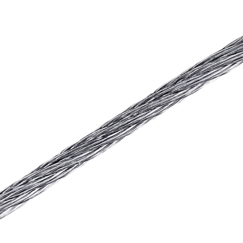 Трос стальной 6/8 с зажимами (4 шт.) ОЦ в оплетке, 40 м. фото 2