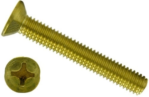 Винт 10х40 латунный потайной DIN965,10 шт фото 5