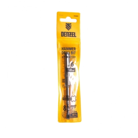 Бур по бетону Cobalt W-tip, двойная спираль, SDS-Plus, Denzel  фото 199