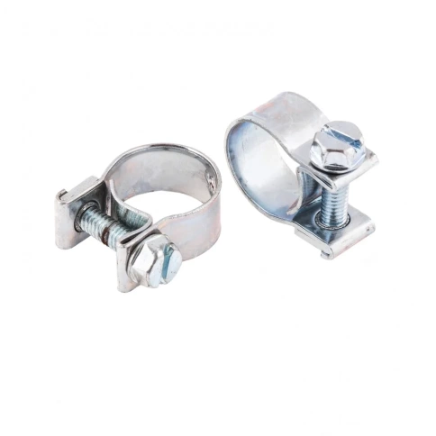 Хомуты металлические винтовые MINI 12-14/9 мм Сибртех, оцинкованная сталь W1 фото 1